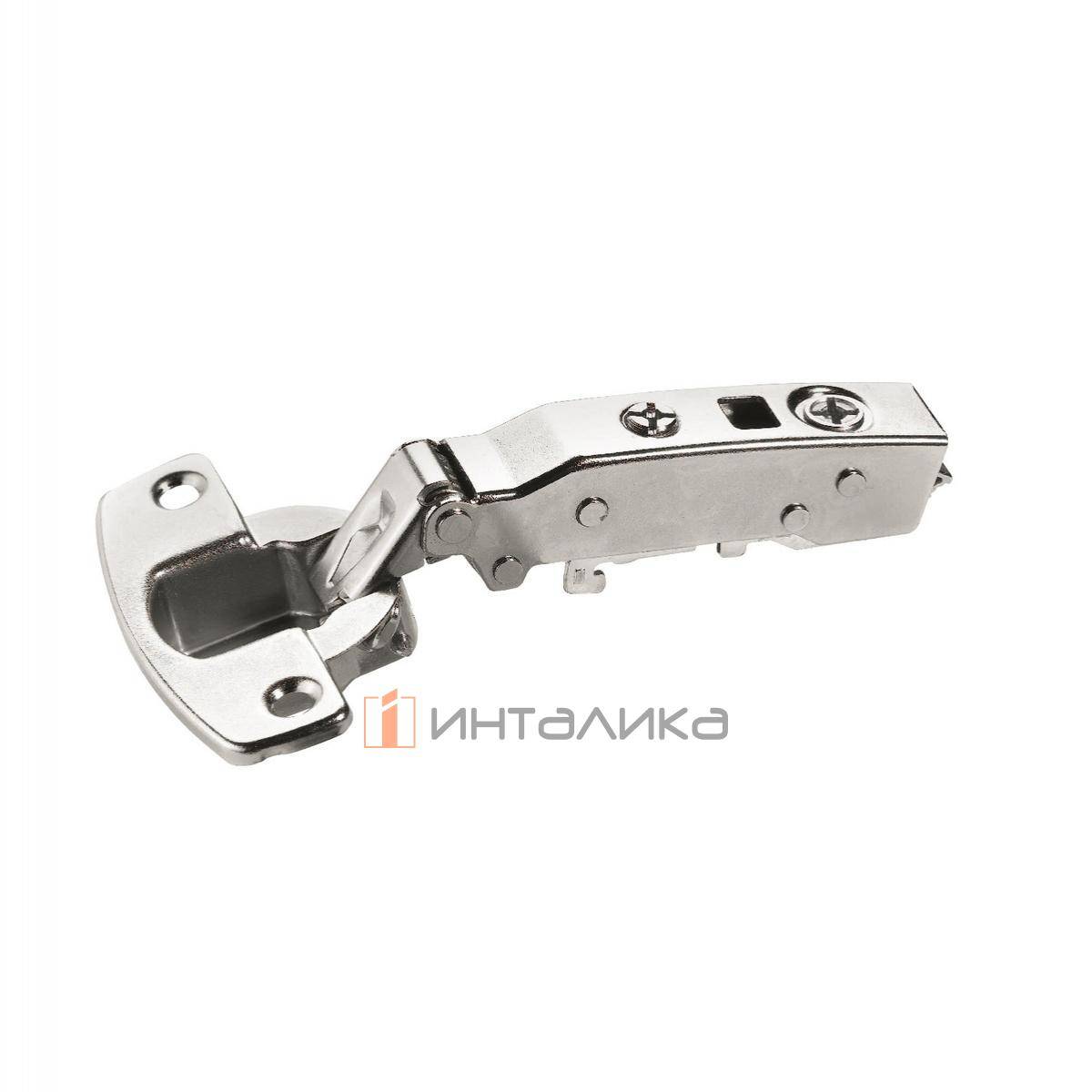 Петля HETTICH Сенсис / Sensys 8675 (B12.5) 110°, для дверей 15-24 мм, накладная, без пружины, Ø35, под саморезы,  никель  l 9073662 l