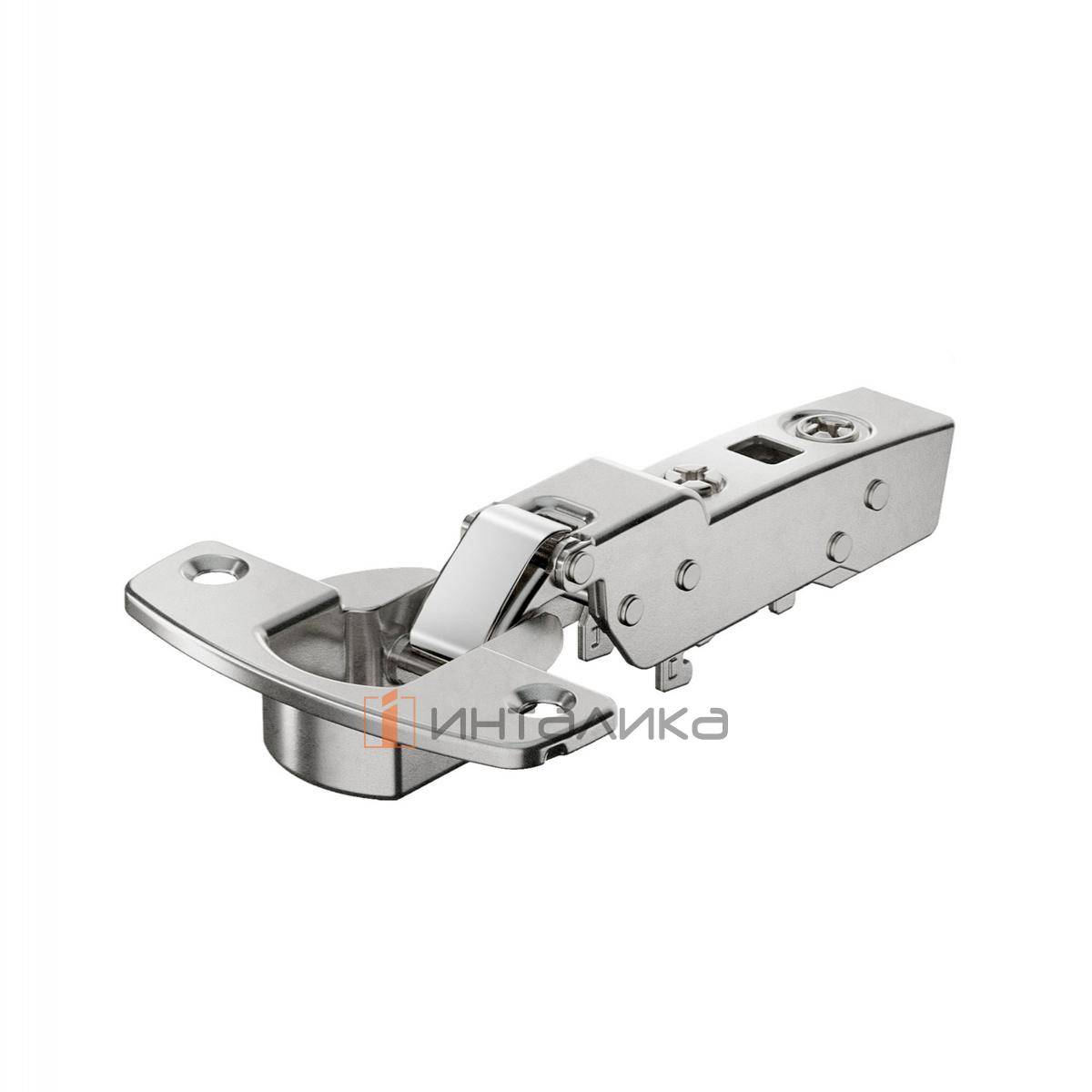 Петля HETTICH Сенсис / Sensys 8661 (B3) 95°, для дверей 15-32 мм, полунакладная, без пружины, Ø35, под саморезы, никель