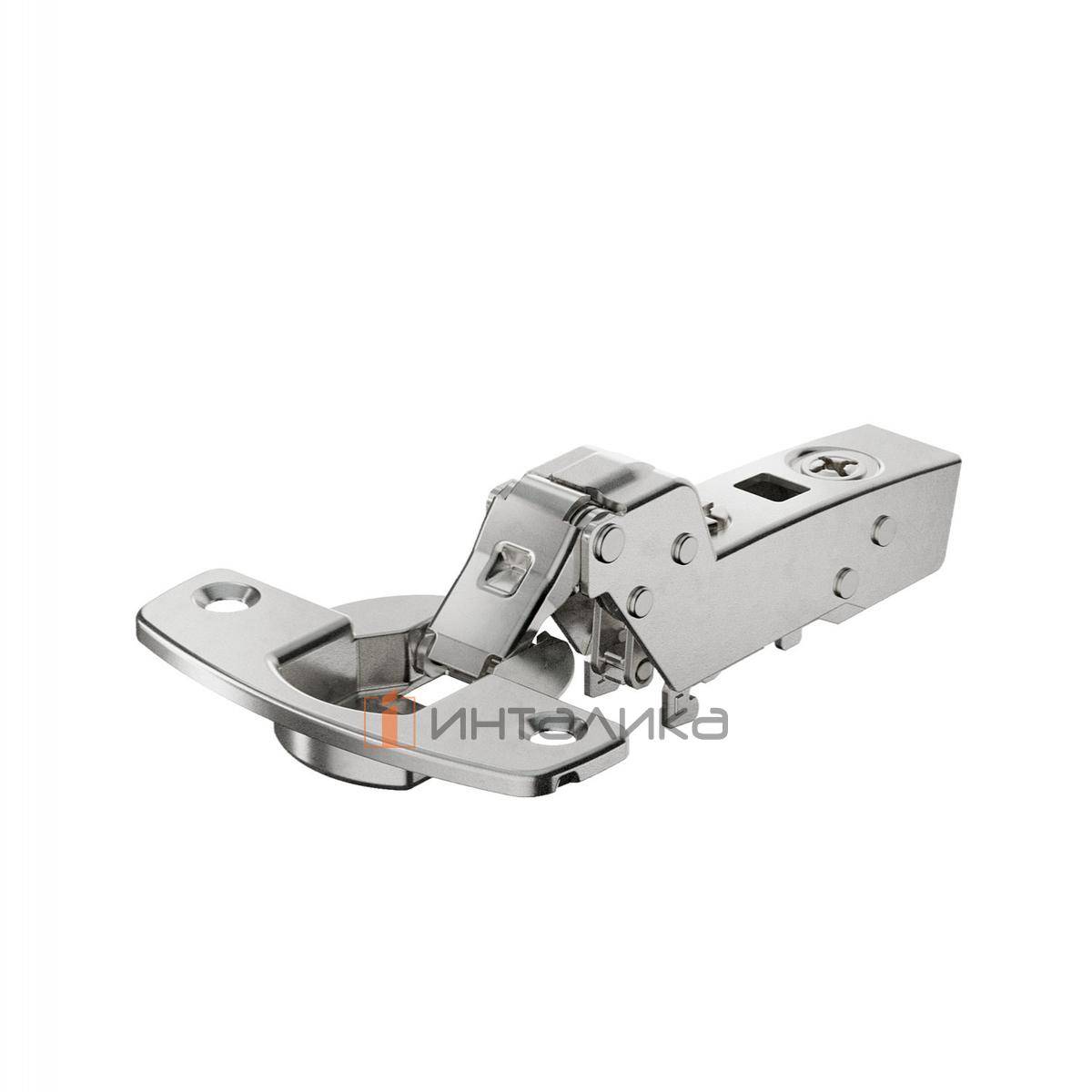 Петля HETTICH Сенсис / Sensys 8646I (B-4) 110°, для дверей 10-19 мм, вкладная, с доводчиком, Ø35, под саморезы, никель