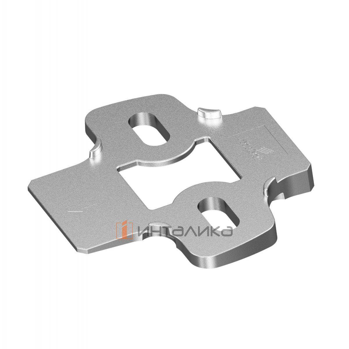 Угловой дистанционный адаптер HETTICH для ответной планки Сенсис / Sensys, угол 5°, никель