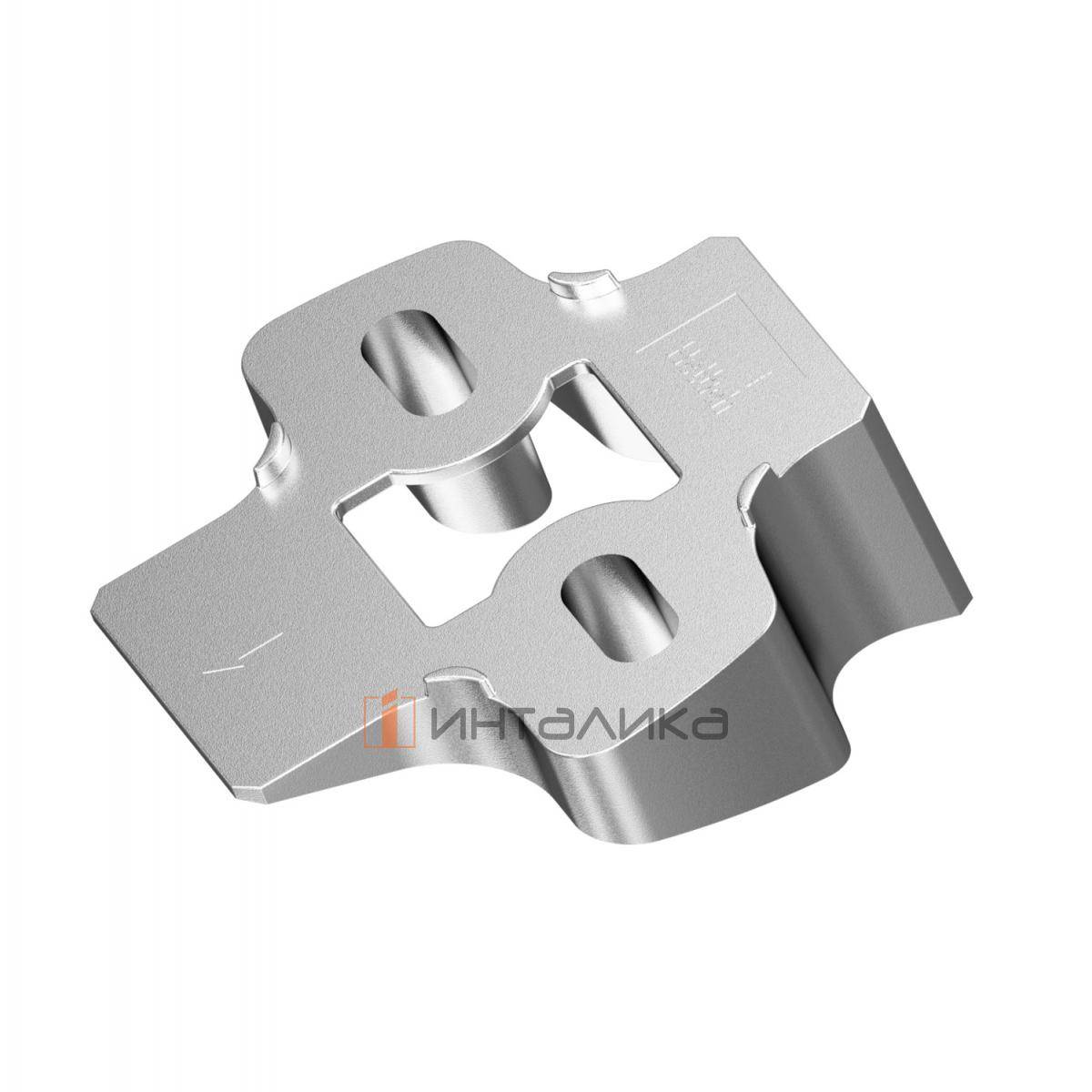 Угловой дистанционный адаптер HETTICH для ответной планки Сенсис / Sensys, угол 20°, никель l 9072217 l