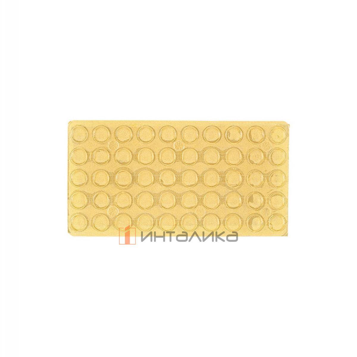 Комплект самоклеящихся амортизаторов HETTICH, Ø 8х1.7мм, пластик, прозрачный