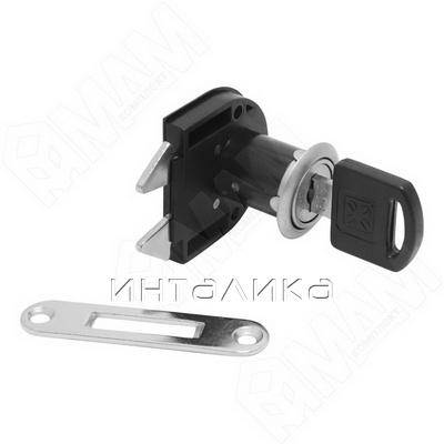 Замок для жалюзи, гарпунообразный   отв. планка, хром