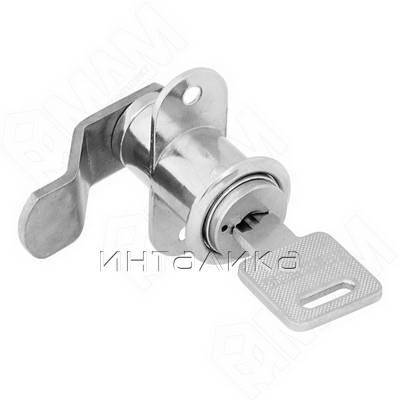 Замок для 1-ой двери, поворотный, хром
