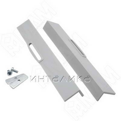 К-т торц. заглушек для фасада ящика (серый)