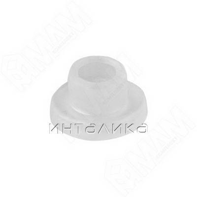 Втулка пластиковая для стекла толщиной 4-5 мм, прозрачная