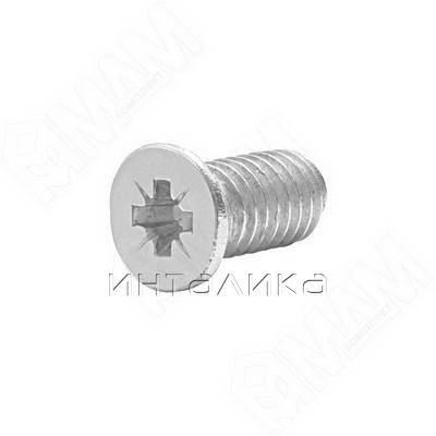 Винт с потайной головкой под крест, M4 Х 9.5