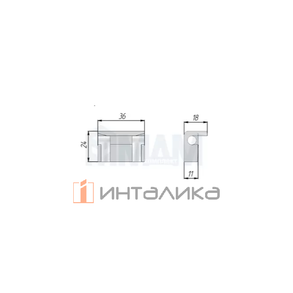 Венус / Venus Комплект креплений навесных элементов, 4шт.