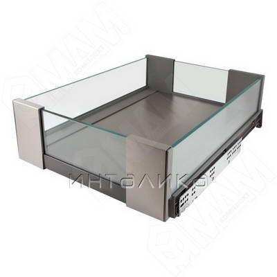 VENUS Ящик со стеклянными боковинами, 550/620 мм, плавн.закр.