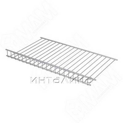 Полка сетчатая, 300*3000 мм, металлик серебристый