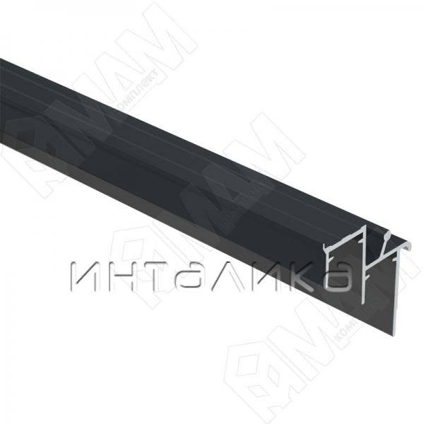 ПС48 / PS48 Направляющая нижняя, быстрый монтаж, черный, L-6000