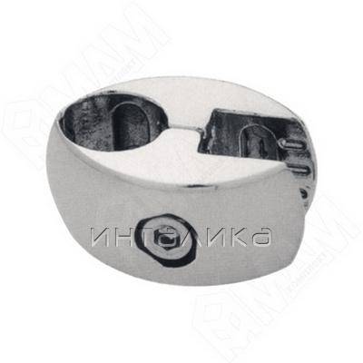 Держатель (панели и стекла) хром с уплотнителем