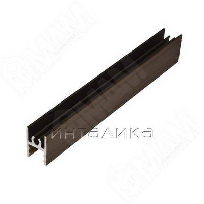 INTEGRO Горизонтальный профиль верхний бронза, L-6000