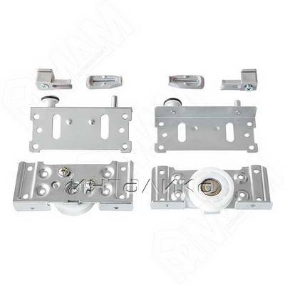 IKM80AY Комплект роликов для 1 двери 80 кг (2 верхних 2 нижних 2 стопора)