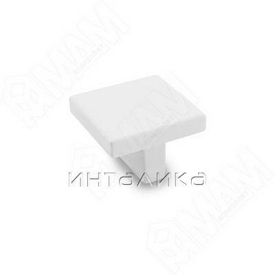 Ручка-кнопка 16мм белый матовый