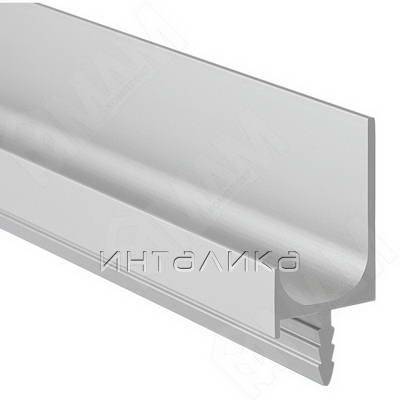 Профиль-ручка врезная для фасада 16/18мм, алюминий матовый, L-3000мм