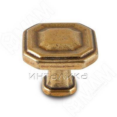 Ручка-кнопка бронза Орваль