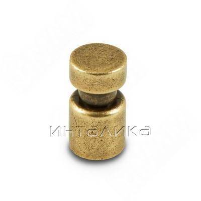 Ручка-кнопка D15мм бронза состаренная