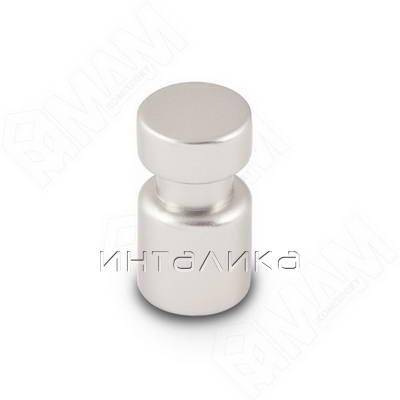 Ручка-кнопка D15мм серебро Ноттингем