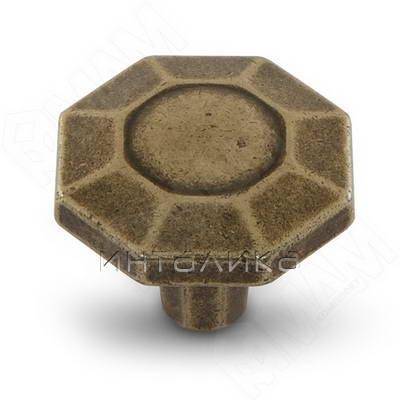 Ручка-кнопка бронза состаренная