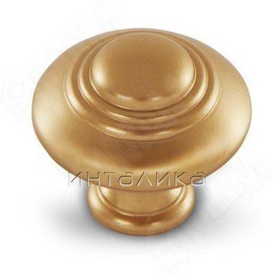 Ручка-кнопка D30мм золото матовое Милан