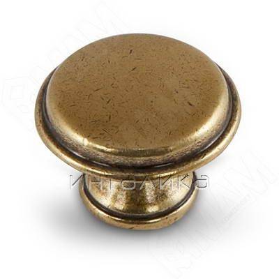 Ручка-кнопка D30мм бронза Орваль