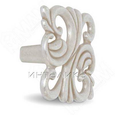 Ручка-кнопка 32мм серебро Венецианское