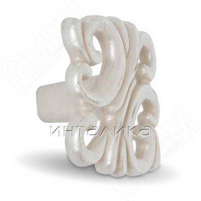 Ручка-кнопка серебро Венецианское