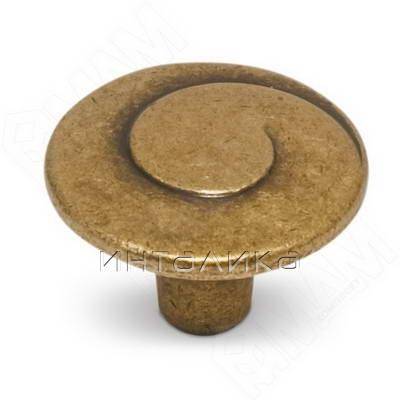 Ручка-кнопка D30мм бронза состаренная
