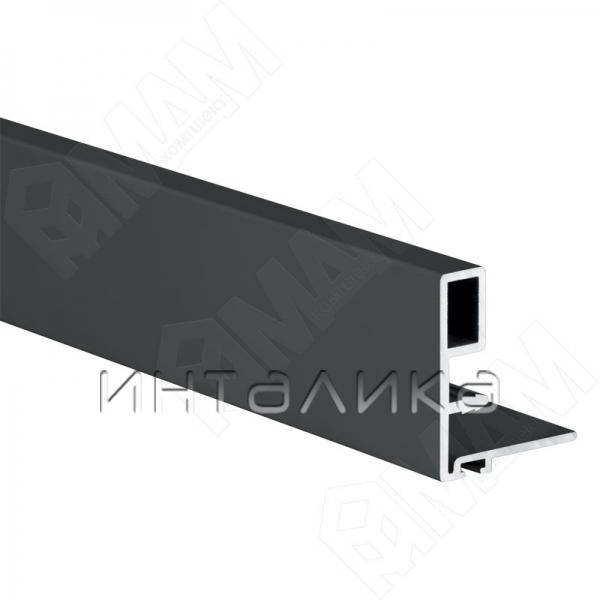 ПС48 / PS48 Профиль-ручка узк., для фасада 18 мм, черный, L-6000