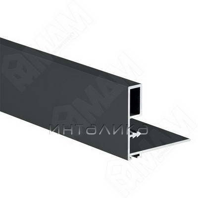 PS48 Профиль-ручка стандартная, для фасада 18 мм, черный, L-6000