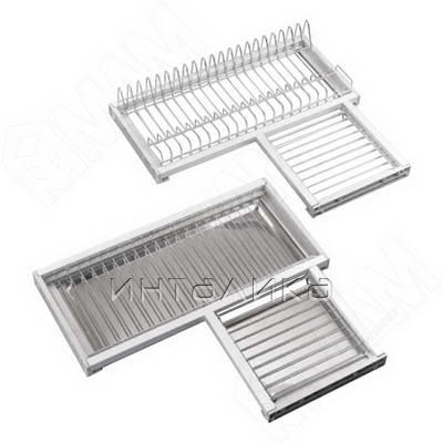 ROUND Комплект посудосушителей для углового шкафа 600х600 мм, хром