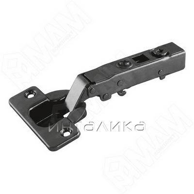 HARMONY петля с амортизатором накладная (90/105), стандартная, черный никель