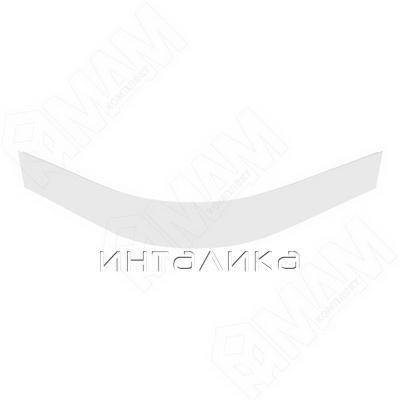 Радиусный элемент цоколя внешний (высота 100), белый