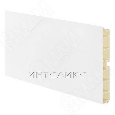 Цоколь пластиковый (высота 150, длина 4000 мм), белый