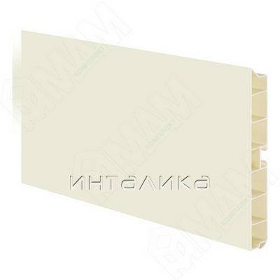 Цоколь пластиковый (высота 100, длина 4000 мм), ваниль