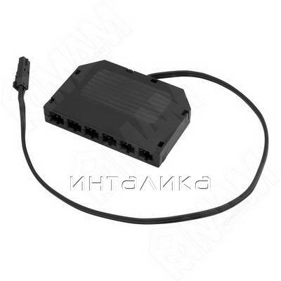Разветвитель на 6 розеток, разъем - LED