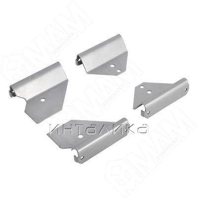 HOME SPACE крепление деревянной панели, ком-т на 1 панель, металлик