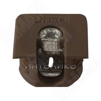 Эксцентрик усиленный в квадратном пластиковом корпусе 16 мм, коричневый