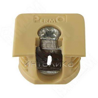 Эксцентрик усиленный в квадратном пластиковом корпусе 16 мм, бежевый