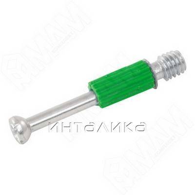 Шток эксцентрика М6 с пластиковым элементом (34 мм), 2000 шт