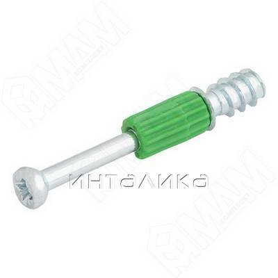 Шток эксцентрика евровинт с пластиковым элементом (34 мм), 2000 шт