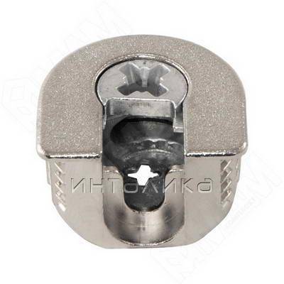 Эксцентрик усиленный в металлическом корпусе 16 мм с бортиком, никель