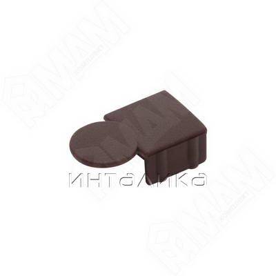 Заглушка для эксцентрика усиленного в пластиковом корпусе, коричневая