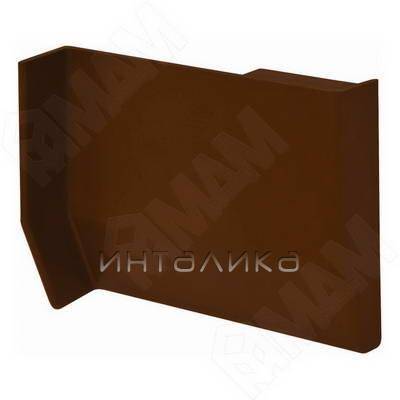 801 Заглушка для мебельного навеса, пластик, темно-коричневая, левая