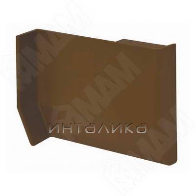 801 Заглушка для мебельного навеса, пластик, коричневая, правая