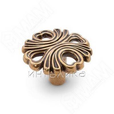 Ручка-кнопка бронза Орваль