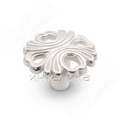 Ручка-кнопка серебро Венецианское