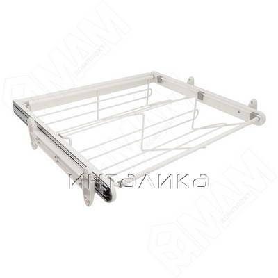 BELLE Корзина для обуви, 700 мм, белый, полн. выдв.