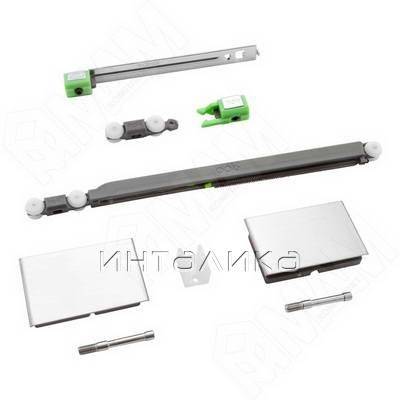 Yutu комплект роликов для одной стеклянной двери до 15 кг, один доводчик